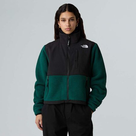 The North Face Retro Denali-jas Voor Dames Hunter Green-tnf Black female