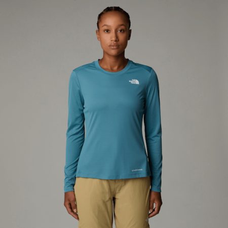 The North Face Shadow-t-shirt Met Lange Mouwen Voor Dames Algae Blue female