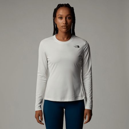 The North Face Shadow-t-shirt Met Lange Mouwen Voor Dames White Dune female