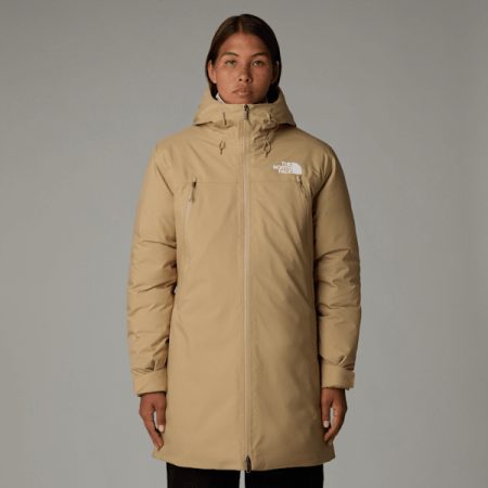 The North Face Tnf Range-donsparka Voor Dames Khaki Stone female