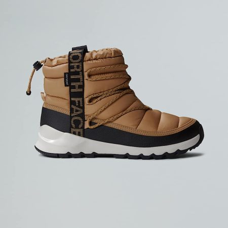 The North Face Waterdichte Thermoball™-winterboots Met Veters Voor Dames Almond Butter-tnf Black female