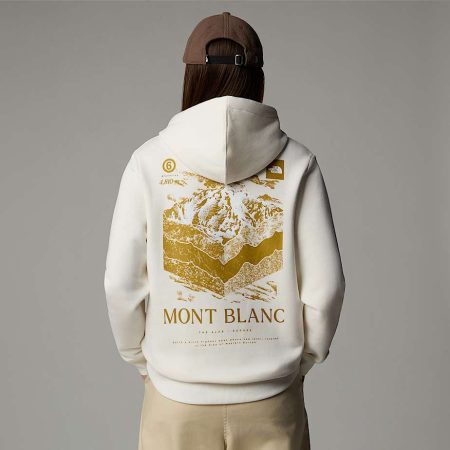 The North Face Topographic-hoodie Voor Dames White Dune female