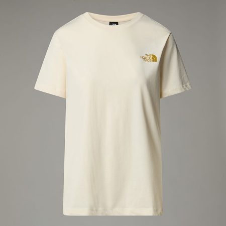 The North Face Topografisch-t-shirt Voor Dames White Dune female