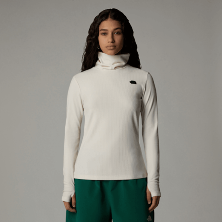 The North Face Top Met Lange Mouwen En Trechterhals Voor Dames White Dune female