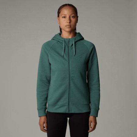 The North Face Zuum-fleecehoodie Met Volledige Rits Voor Dames Dark Sage female