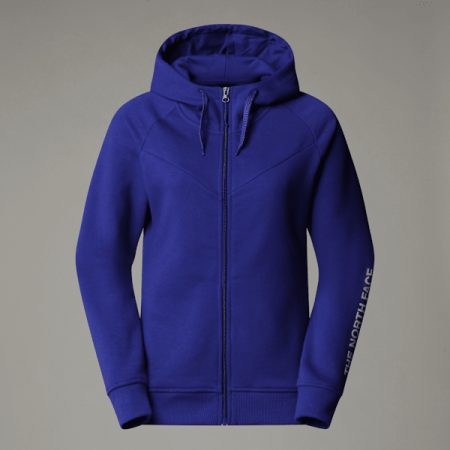 The North Face Zuum-fleecehoodie Met Volledige Rits Voor Dames Lapis Blue female