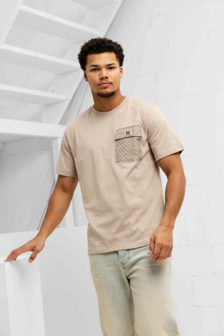 XPLCT Shade T-Shirt Heren Beige - Maat L - Kleur: Beige | Soccerfanshop