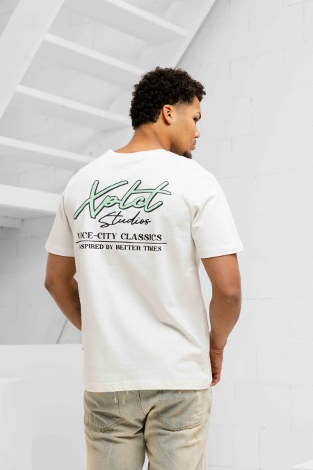 XPLCT Vice T-Shirt Heren Wit - Maat XXL - Kleur: Gebroken Wit | Soccerfanshop