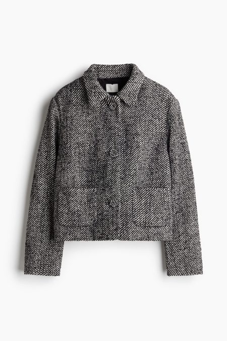 H & M - Jacquardgeweven jack - Zwart