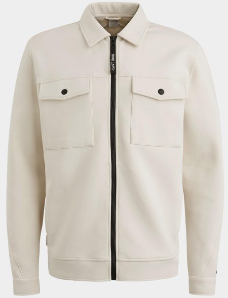 Cast Iron Vest Beige Zip jacket Interlock sweat CSW2502411/7165