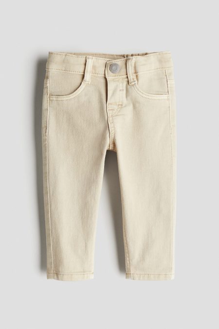 H & M - Slim Fit Jeans - Beige