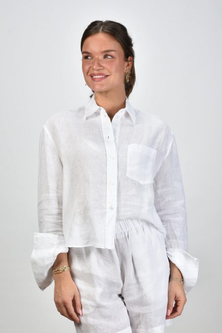 Academia blouse Mia 74DT2-020 bianco unito