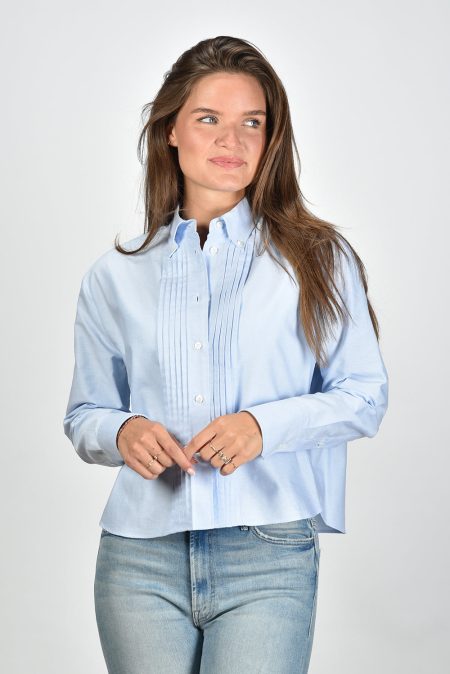 Academia blouse Miuccia 73D3-620 unito celeste