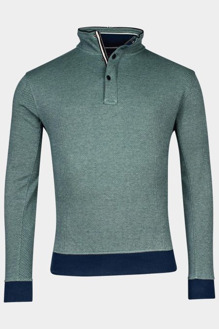 Baileys Half Zip Groen Sweatshirt 1/2 zip All over 2 413135/72