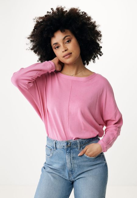 Boatneck Top Roze