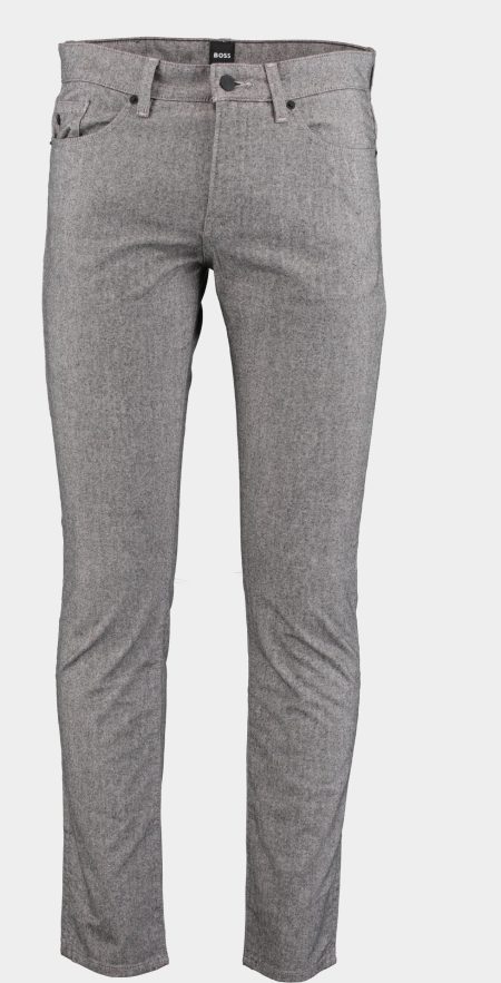 BOSS Black Katoenen 5-Pocket Zwart Delaware3-1-20 10252927 01 50500761/001