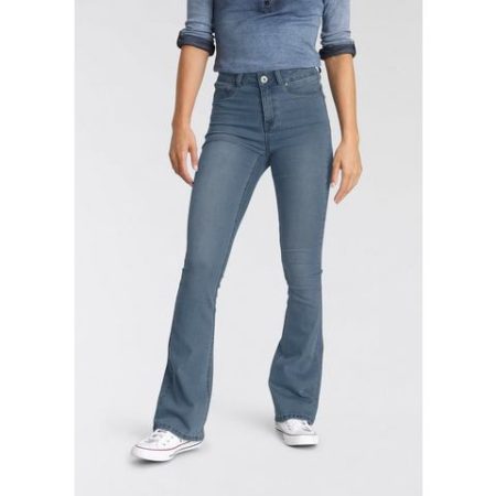 Arizona Bootcut jeans Ultra Stretch Highwaist met vormgevende naden