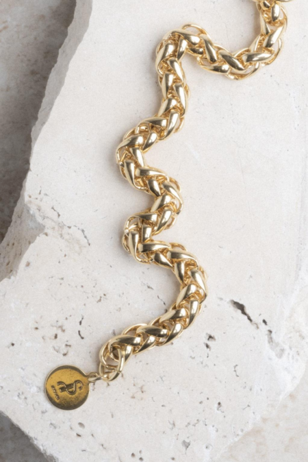 Souvenirs De Pomme armband Cobra Chain CHA88 gold