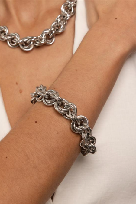 Souvenirs De Pomme armband Maeve Chain CHA128 silver