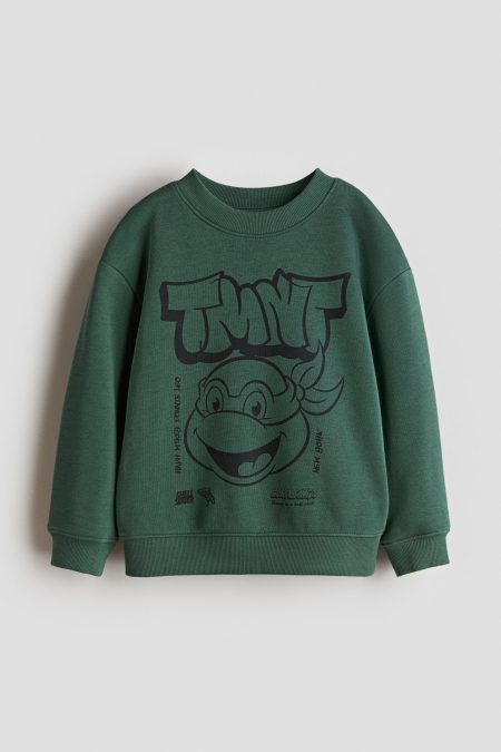 H & M - Sweater met print - Groen