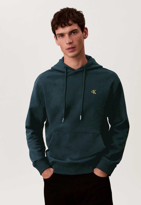 Calvin Klein Hoodie Van Badstofkatoen Met Monogram
