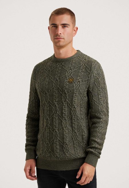 PME Legend Trui Met Kabelpatroon