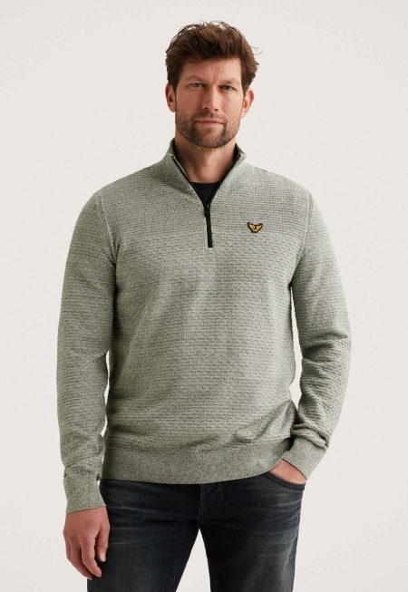 PME Legend Half Zip Collar Cotton Mouline