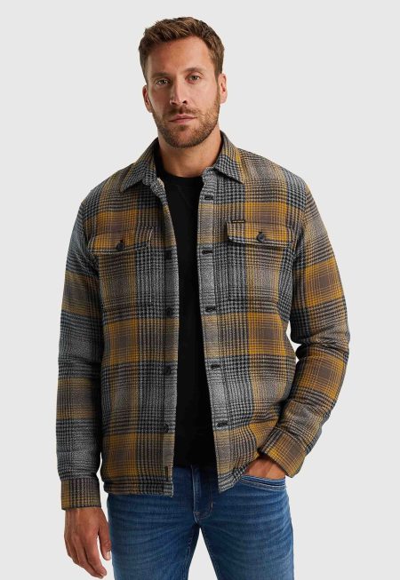 PME Legend Fur Lined Check Overshirt