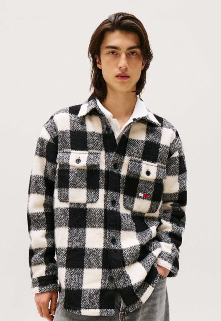 Tommy Jeans Oversized Overshirt Van Geruit Flanel
