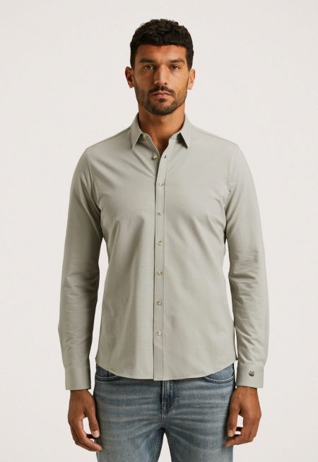 Cast Iron Overhemd Van Twill Jersey