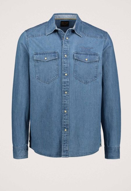 PME Legend Denim Shirt Met Badges