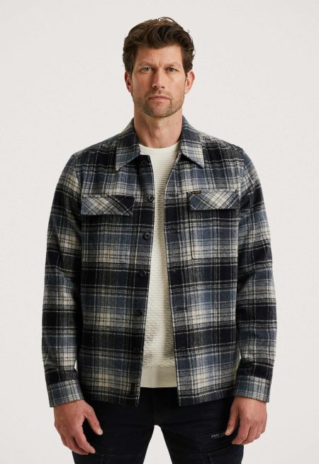 PME Legend Woolblend Check Overshirt