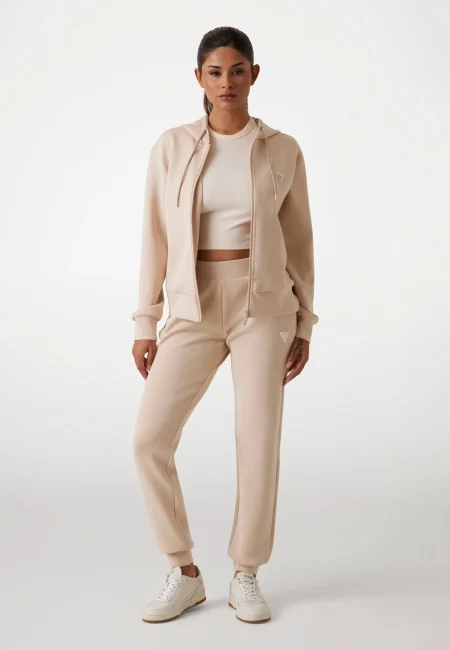 Guess Olympe Trainingspak Dames Beige - Maat M - Kleur: Beige | Soccerfanshop