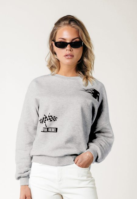 Colourful Rebel Racer Logo Sweater