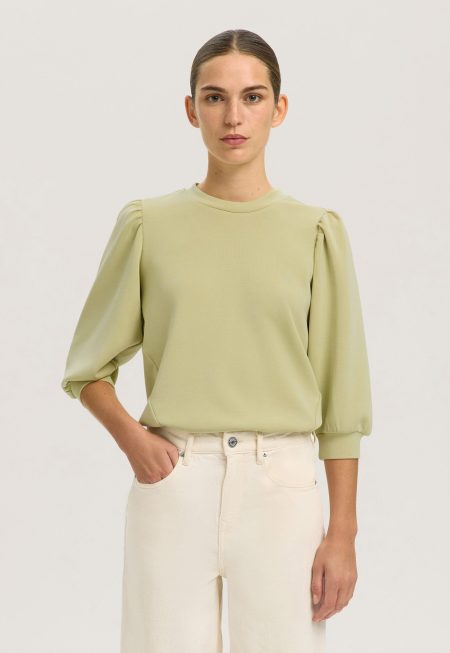 Selected Puff Sleeve Sweatshirt