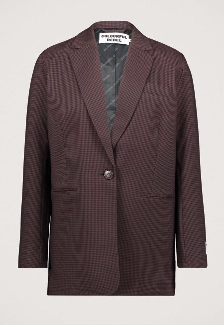 Colourful Rebel Mimmi Dogtooth Blazer