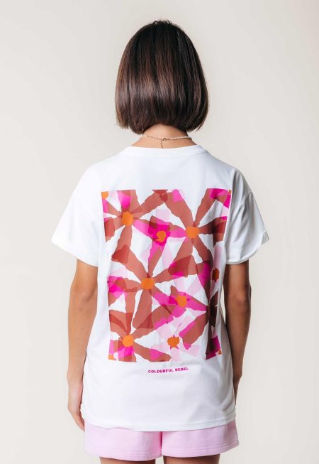 Colourful Rebel Flower Square T-Shirt