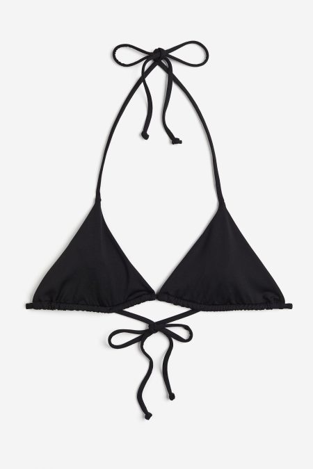 H & M - Triangelbikinitop - Zwart