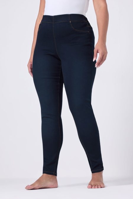 Yours For Good Lange Jenny Jegging Met Stretch In Indigoblauw