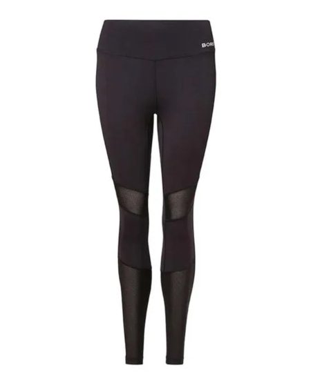 Björn Borg - Dames - BB Logo High Waist Block Tights - Zwart - Maat XS