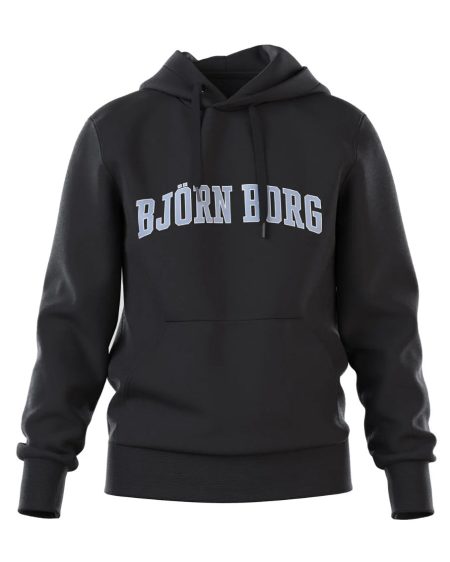 Björn Borg - Heren - Borg Essential Hoodie - Zwart - Maat M