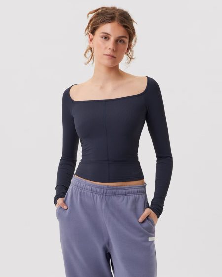 Björn Borg - Dames - Studio Ballerina Longsleeve - MarineBlauw - Maat XL