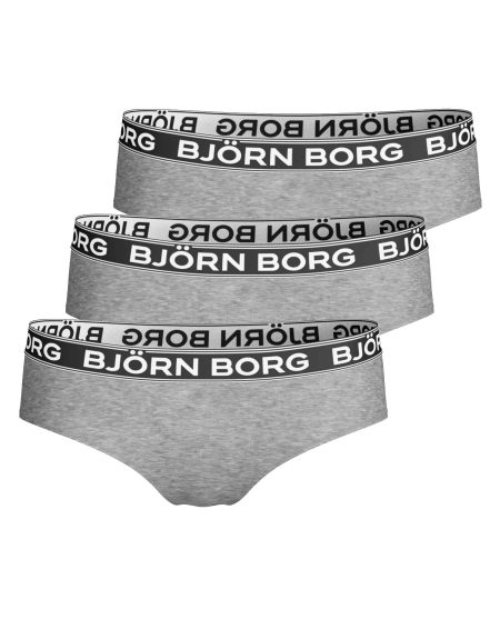 Björn Borg - Dames - Hipster Cheeky 3-Pack - Grijs - Maat M