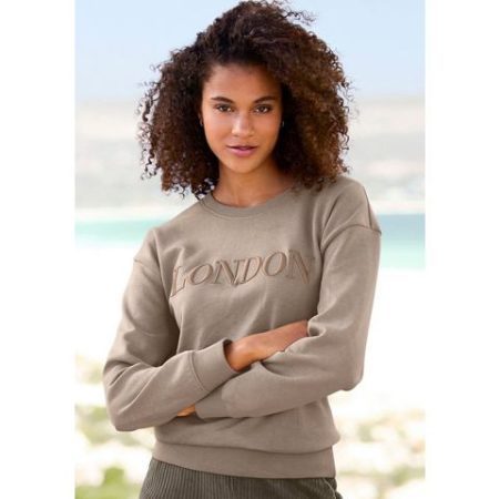 Bench. Loungewear Sweatshirt -Loungeshirt London borduurwerk