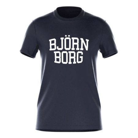 Björn Borg - Heren - Borg Essential T-Shirt - MarineBlauw/Wit - Maat XXL