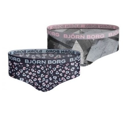 Bjorn Borg Meisjes Hipster 2p Animal&Asphalt Maat 146-152 Female