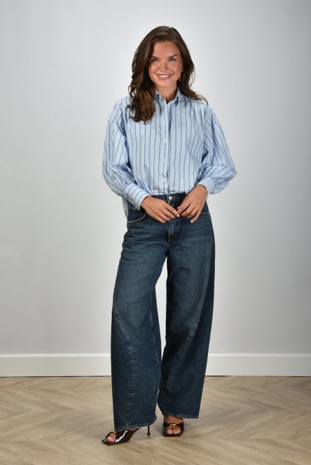 Academia blouse Carole 75DT3-620 riga celeste