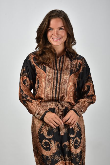 Zimmermann blouse Hypnotic Relaxed 9999TF251 black paisley