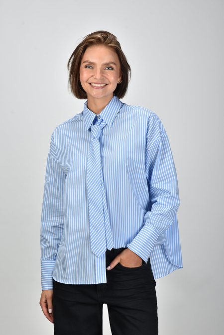 Academia blouse Marianne 1069-647 riga celeste