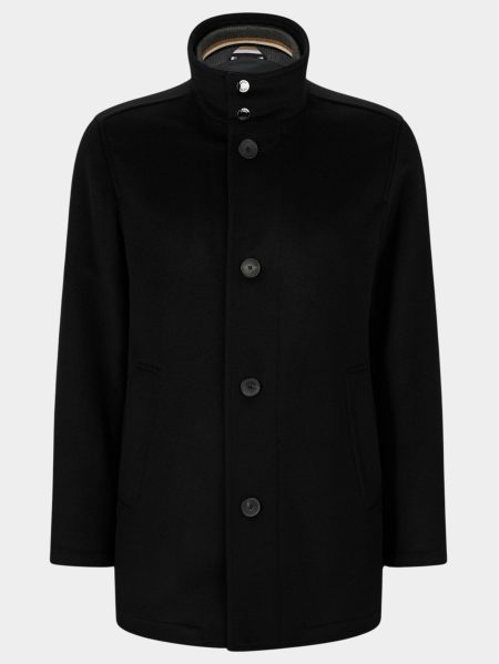 BOSS Black Wollen Jas Zwart H-Coxtan-224 10244030 01 50479764/001